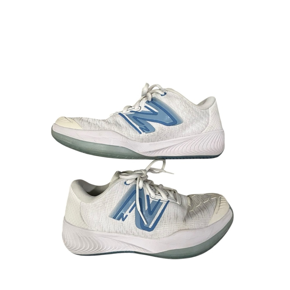 New Balance Women's FuelCell 996v5 Tennis Shoe White‎ Cream Blue 9.5